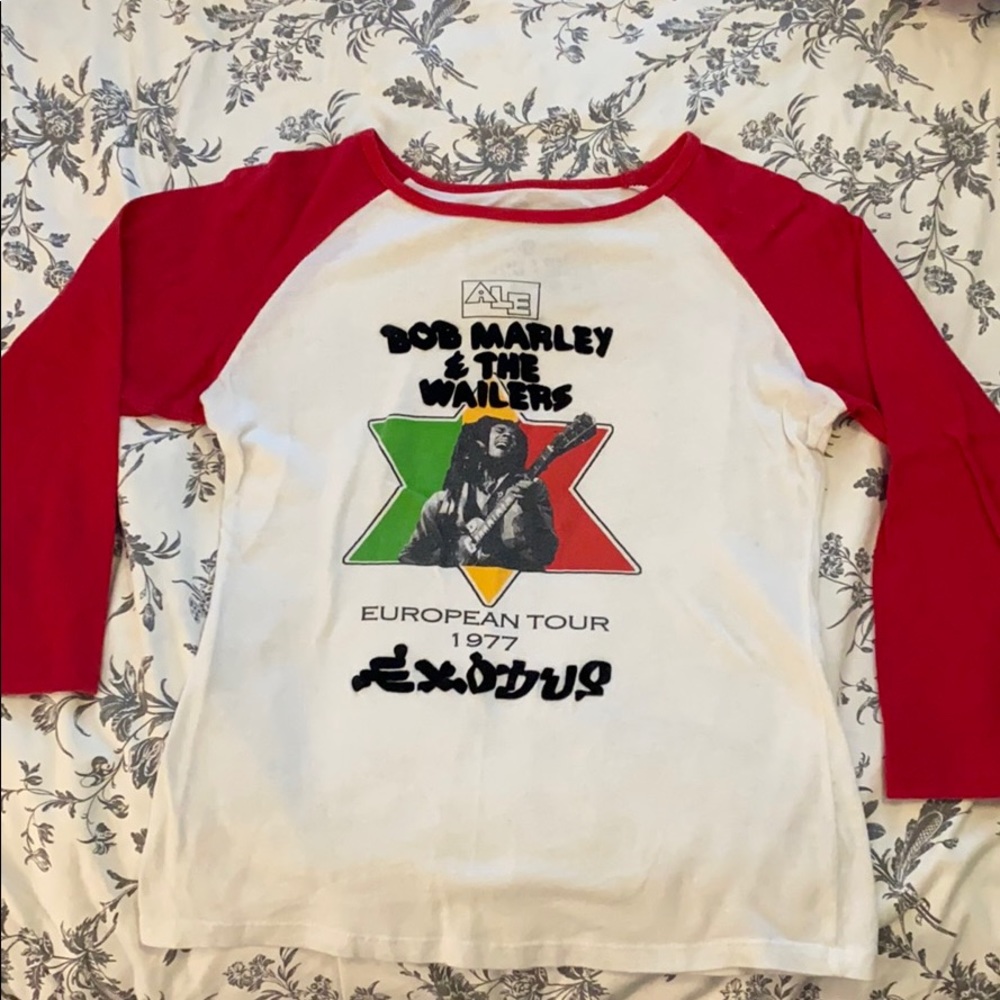 Catch A Fire Bob Marley Baseball Tee